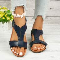 Damen Bequeme Leichte Zehensandalen mit Gepolstertem Fußbett WW