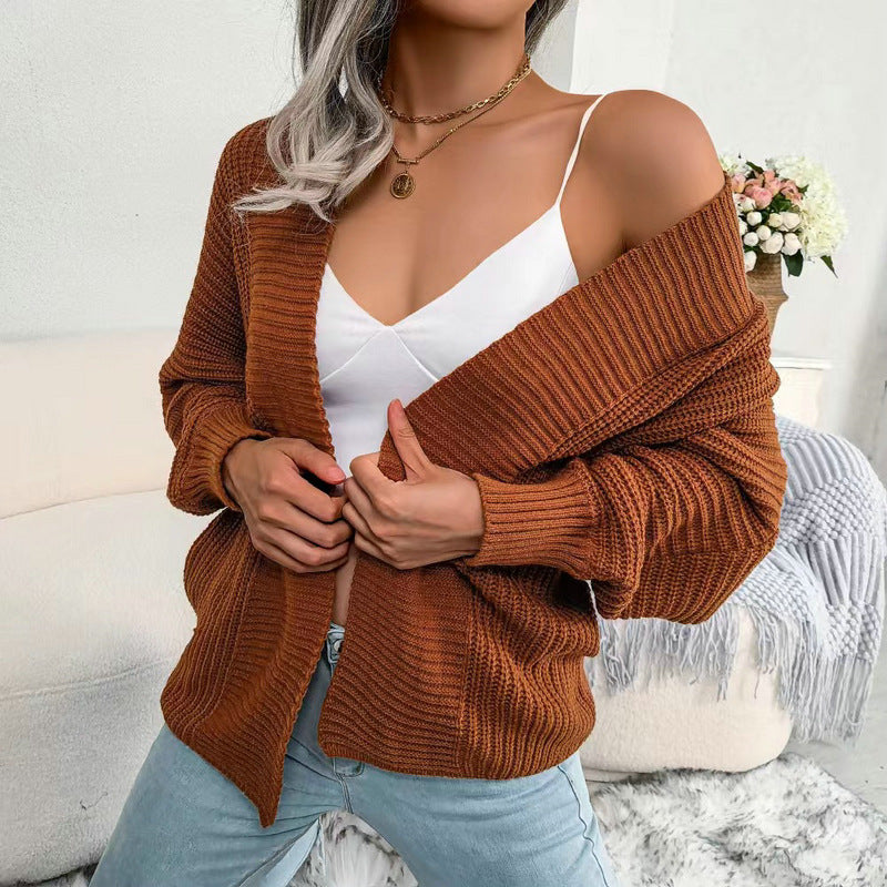 Damen Strickjacke mit oversized Schnitt WW