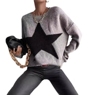 Damen Pullover mit Sternenmotiv WW