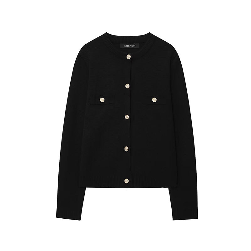 Damen Strickjacke mit Knopfdetails und praktischen Taschen WW