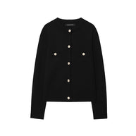 Damen Strickjacke mit Knopfdetails und praktischen Taschen WW