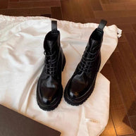 Damen robuste Schnürstiefel aus hochwertigem Leder mit rutschfester Sohle WW