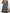 Damen asymmetrisches Freizeitkleid mit kariertem Saum und Knopfdetail WW