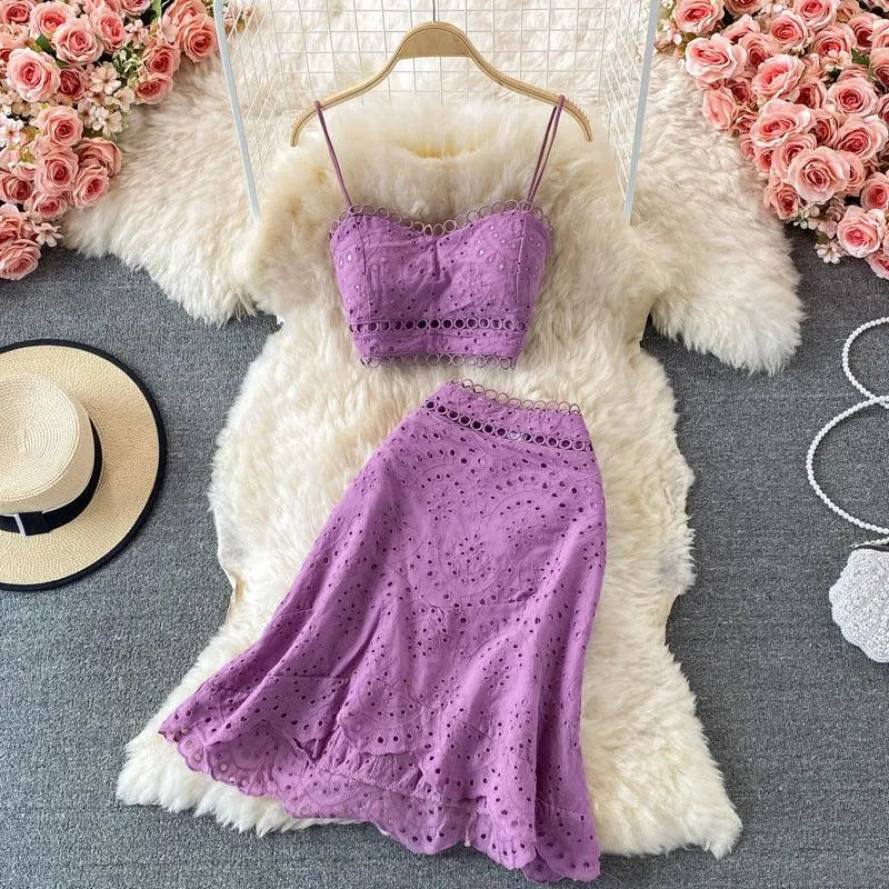 WW | Top and skirt with ruffles