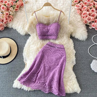 WW | Top and skirt with ruffles