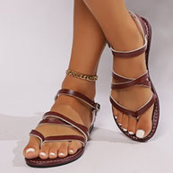 Damen Riemensandalen mit verstellbaren Riemen und anatomischem Fußbett WW