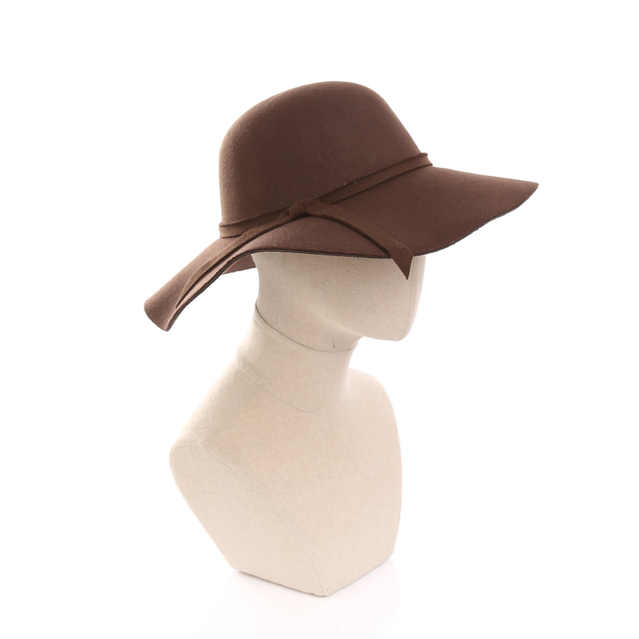Damen Sonnenhut mit breiter Krempe und elastischem Strap WW