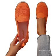 Damen Espadrilles mit atmungsaktiver Obermaterialstruktur und bequemer Sohle WW