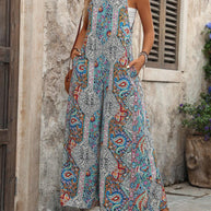 Damen Bequemes Maxikleid mit auffälligem Muster WW