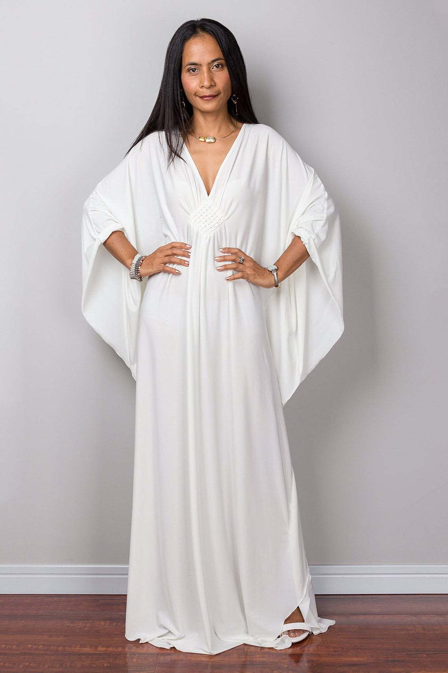 Damen elegantes Maxi-Kleid mit weitem Schnitt WW