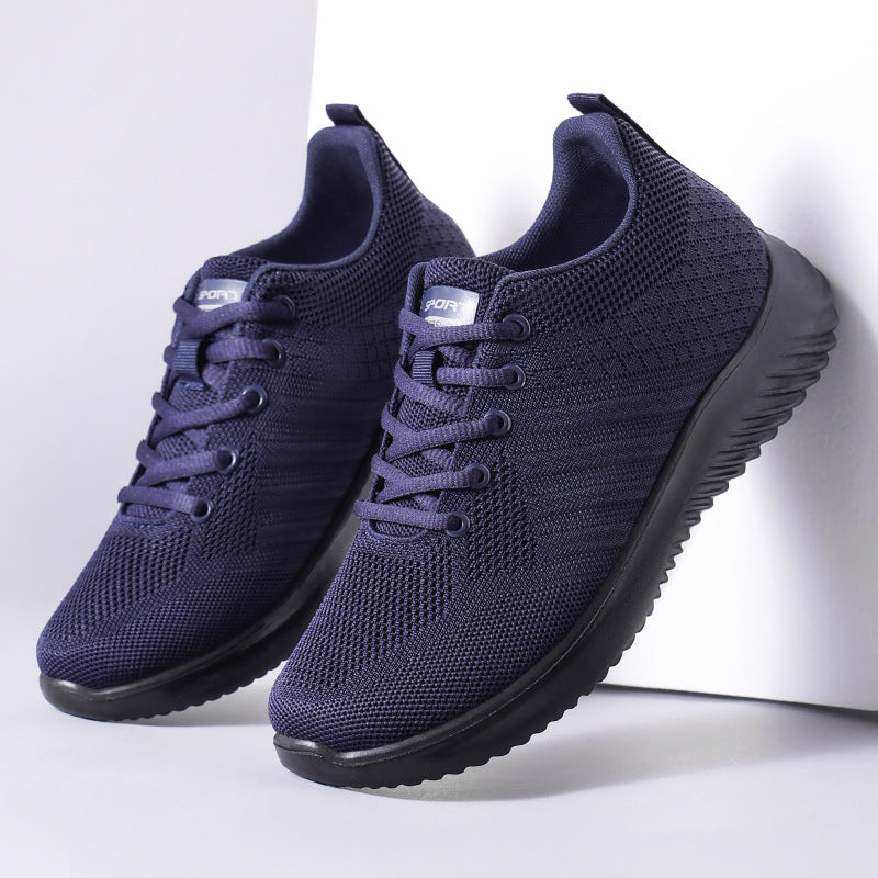 Damen Sportliche Sneakers mit atmungsaktivem Obermaterial und flexibler Laufsohle WW