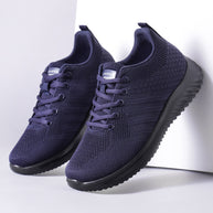 Damen Sportliche Sneakers mit atmungsaktivem Obermaterial und flexibler Laufsohle WW