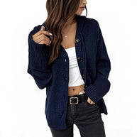 Damen Strickjacke mit attraktiven Struktur-Details und Knopfverschluss WW