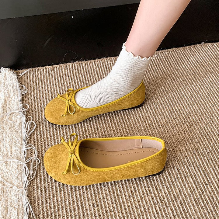 Damen Ballerinas mit schickem Schleifen-Akzent und weichem Obermaterial W&W Mode