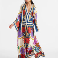 WW | Bedrucktes Dreiviertelarmkleid