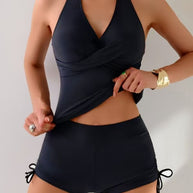 WW | Halterneck Tankini Satz Mit Kordelzug Für Damen