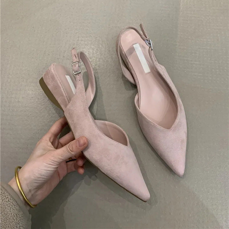 Damen Slingback Ballerinas mit elegantem V-Ausschnitt und komfortablem Fußbett WW