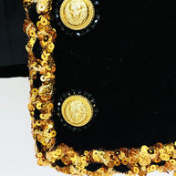 Jacke mit geknöpftem Rundhalsausschnitt