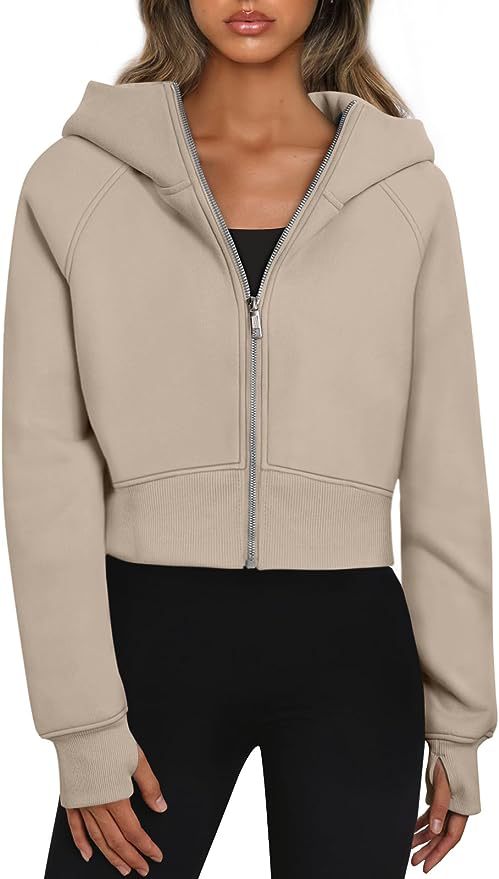 Damen lässige Kurzjacke mit Kapuze WW