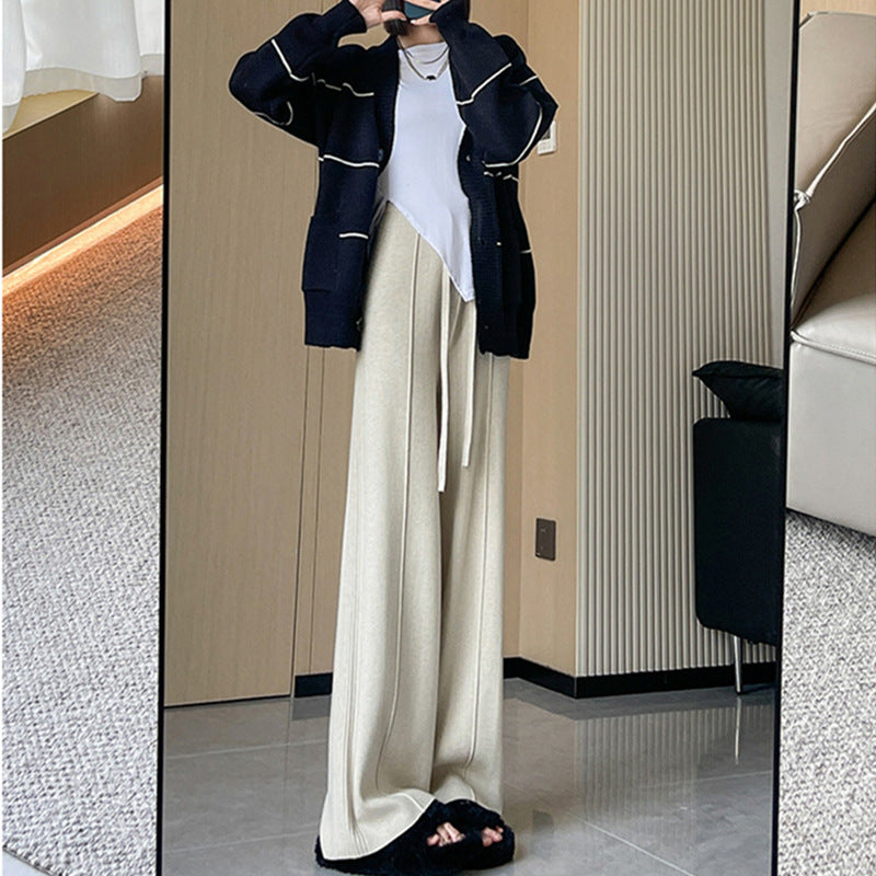 Damen Bequeme weit geschnittene Hose aus hochwertigen Materialien WW