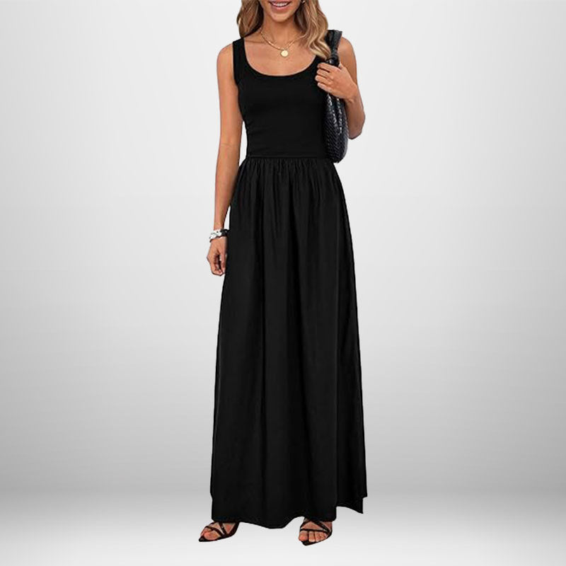 Damen Maxikleid mit elegantem, weiter Schnitt W&W Mode