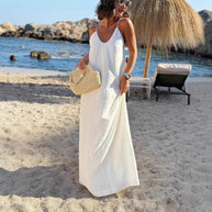 Damen Strandkleid mit Rückenausschnitt WW