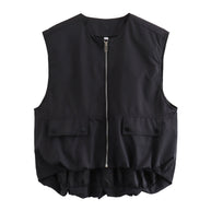 WWMODE | Lockere Freizeit Cardigan Weste Tank Top