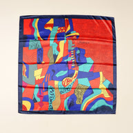 Damen Seidenschal mit modernem grafischen Design WW