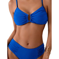 Damen Bikini-Set mit Raffungen und elegantem Ausschnitt WW