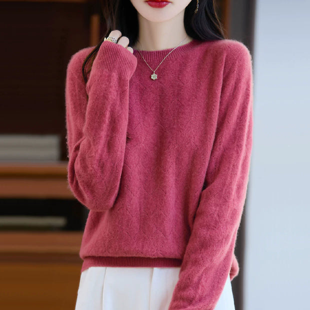 WW | Kaschmir Pullover Damen Elegantes Strickdesign, Soft & Warm