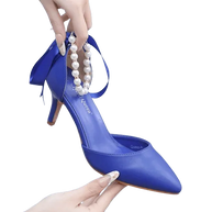 WW | Elegante Schuhe mit Perlen und Schnalle