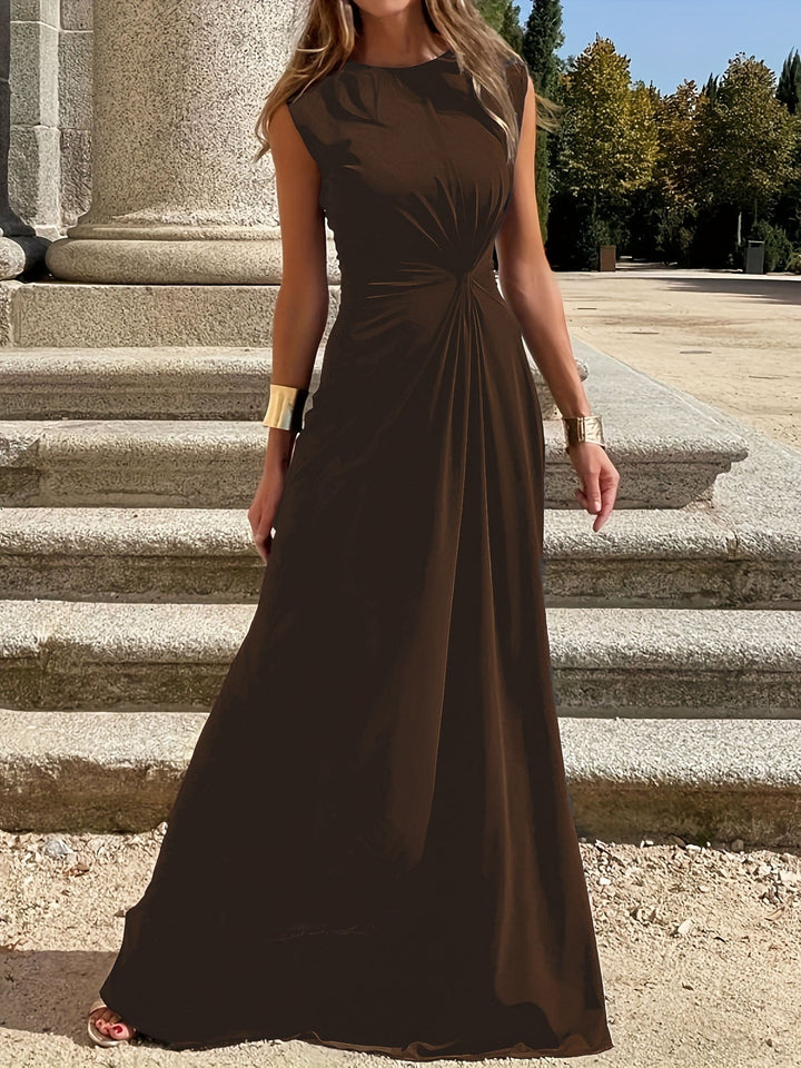 Damen Elegantes Abendkleid mit schickem Faltenwurf und figurbetontem Schnitt W&W Mode