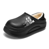 Damen Bequeme Hausschuhe mit warmem Innenfutter und rutschfester Sohle WW