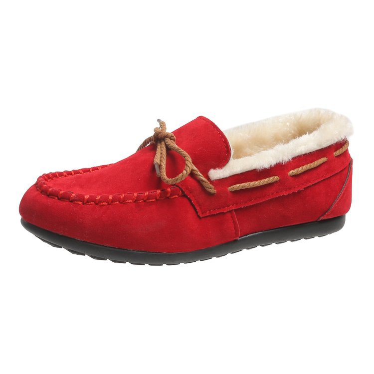 Damen Mokassins mit weichem Futter und dekorativen Längsnähten W&W Mode