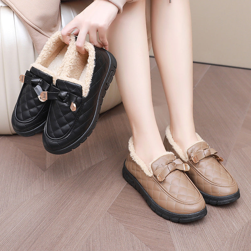 Damen Bequeme Hausschuhe mit kuscheligem Innenfutter WW