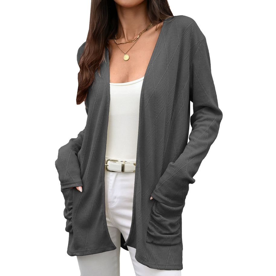 Damen Wickeljacke mit strukturierter Oberfläche WW