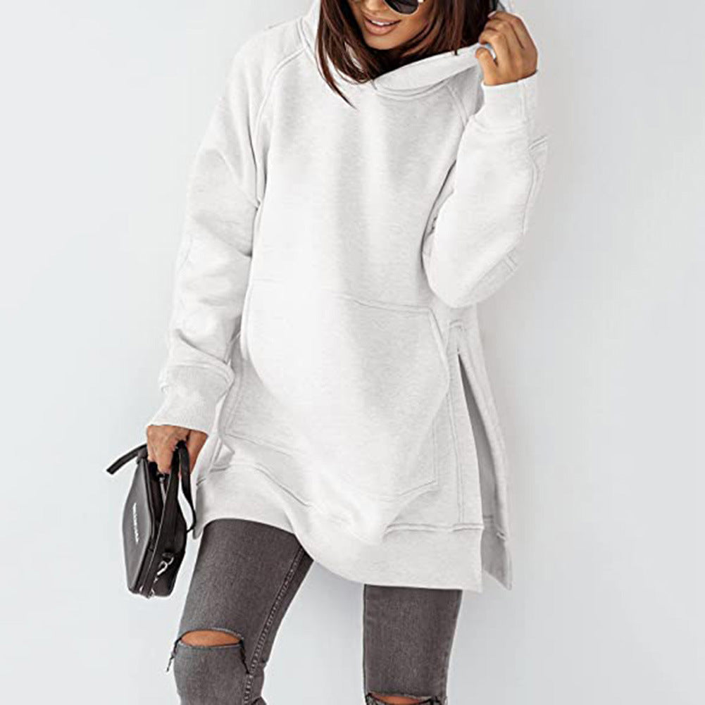 Damen Oversized Sweatshirt mit Kapuze WW