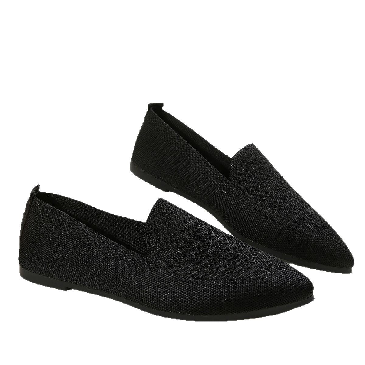 Damen Slipper mit atmungsaktivem Strickmaterial WW