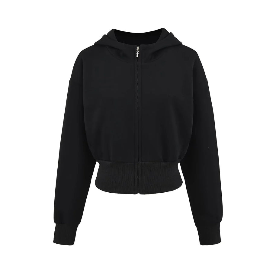 Damen Sportliche Kapuzenjacke mit lässigem Schnitt und praktischen Reißverschlusstaschen WW