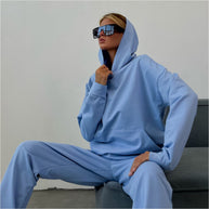 Damen Sportliches Sweatshirt- und Jogginghose-Set WW