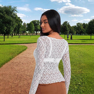 Damen Spitzenoberteil mit eleganter Passform und raffinierten Details WW