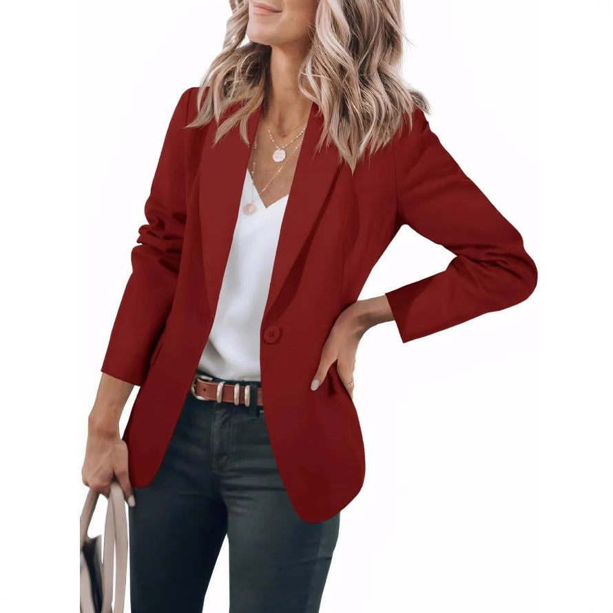 Damen lässiger Blazer mit elegantem Schnitt und praktischen Taschen WW