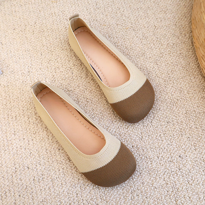 Damen atmungsaktive Ballerinas mit flexiblem Obermaterial WW