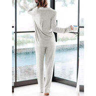 Damen Schlafanzug-Set aus weichem, atmungsaktivem Material WW