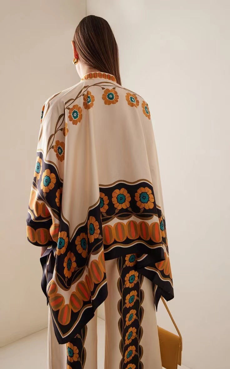 WW | Stehkragen-Oberteil und Hosen-Set