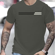 Herren T-Shirt mit stilvollem Linienmuster WW