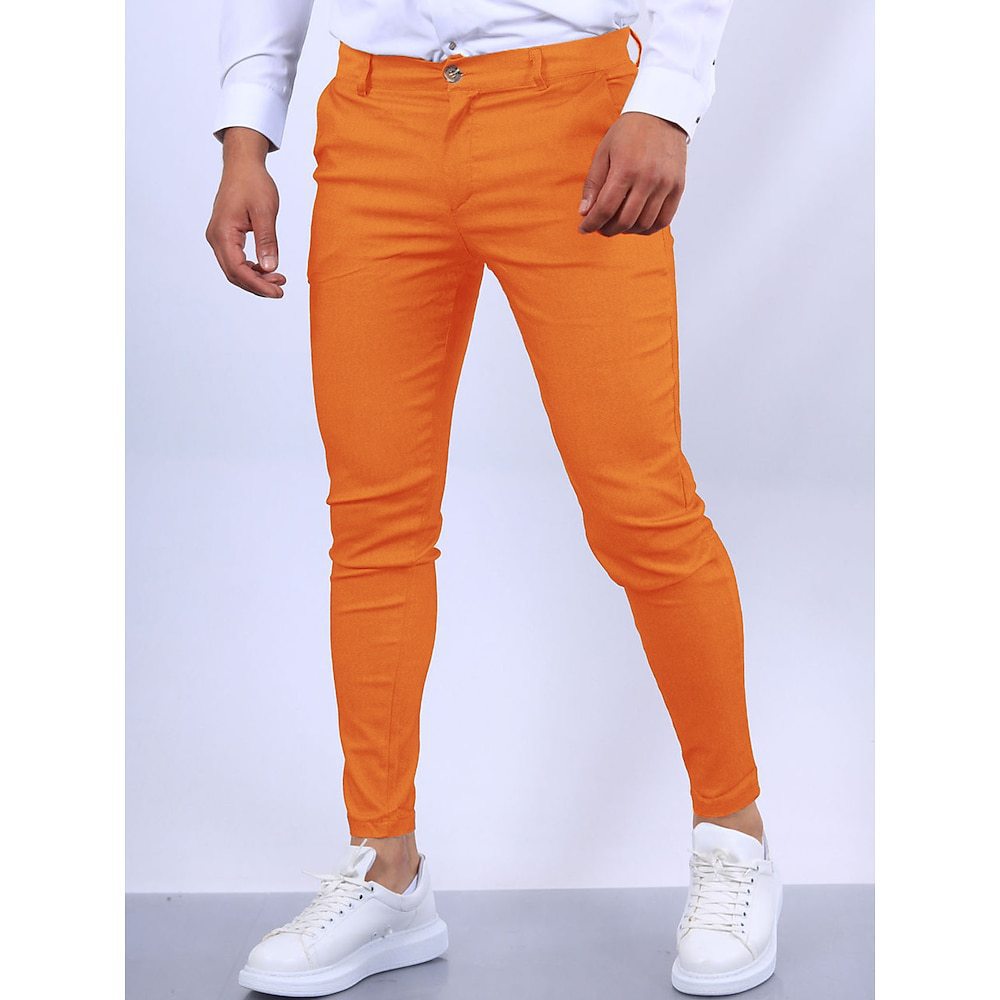 Herren maßgeschneiderte Slim-Fit Chino-Hosen WW