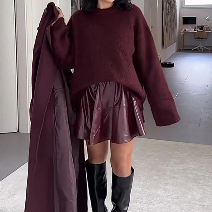 Damen Bequemer Pullover mit lässigem Schnitt und weichem Material WW