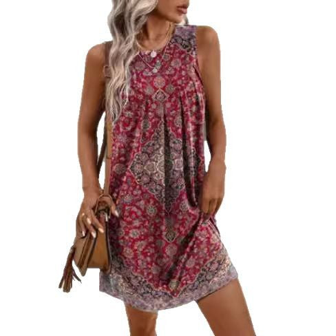 Damen Sommerliches Freizeitkleid mit elegantem floralem Muster WW