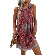 Damen Sommerliches Freizeitkleid mit elegantem floralem Muster WW